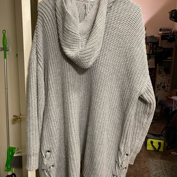XXXL No Boundaries Cardigan with Hood - Picture 2 of 4